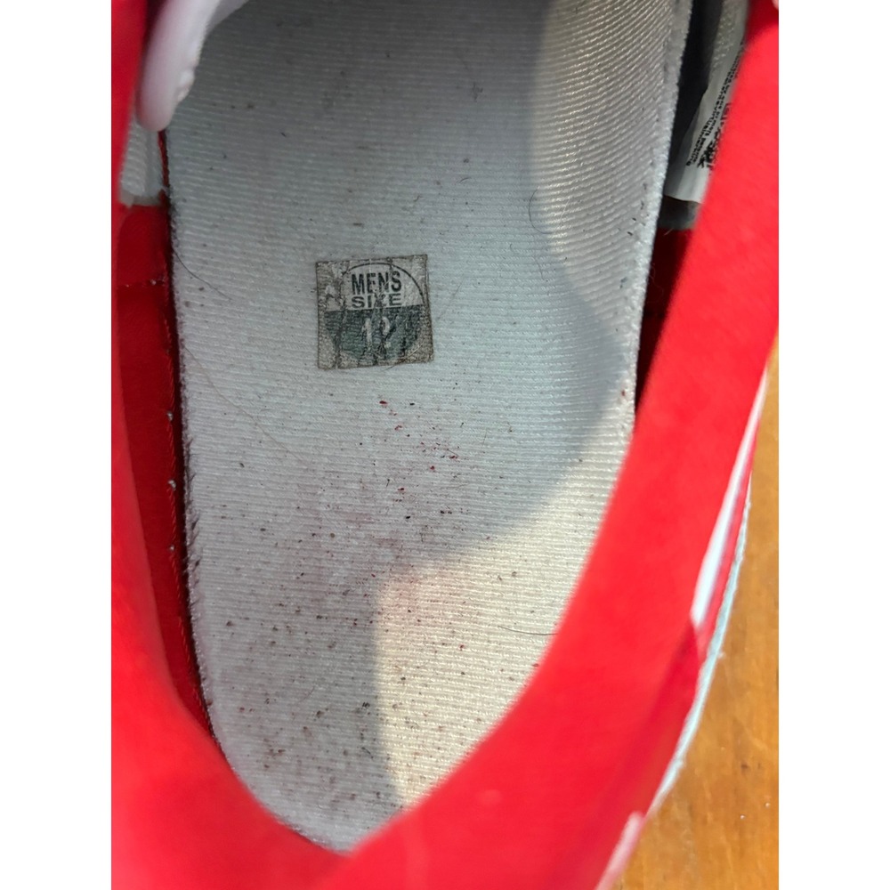Nike Jordan Air Jordan 1 Low Mens 12 Sneakers White University Red CZ0790-161 - Picture 6 of 10